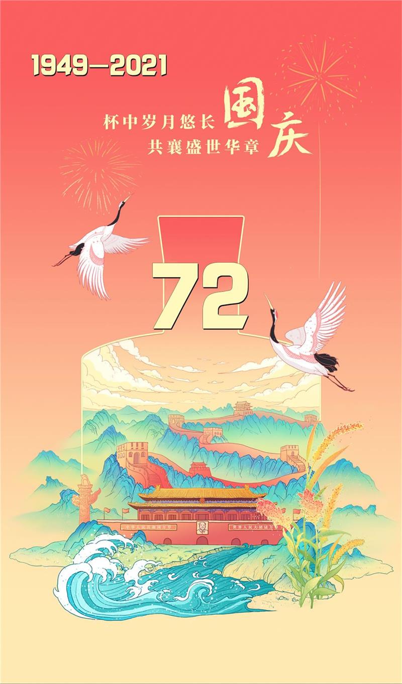 山河壮丽，岁月峥嵘，祝福我们的国家繁荣富强！
